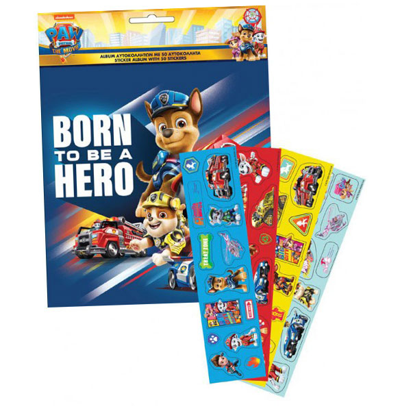 Paw Patrol Stickeralbum mit 50 Stickern von Javoli