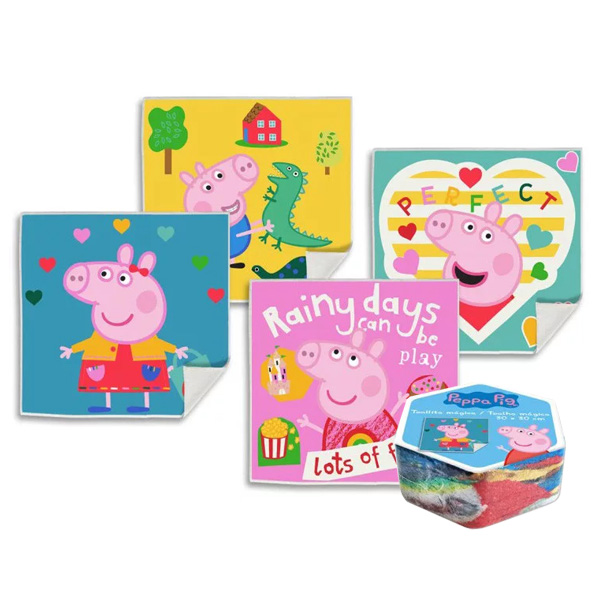 Peppa Pig Zauberhandtuch, 1 Stück, 30cm x 30cm von Javoli