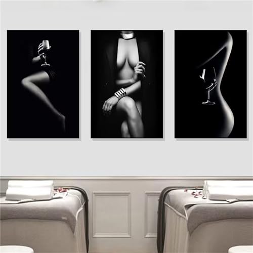 3 Pack Diamond Painting Erwachsene, 5D DIY Cross Stitch Stickerei Malerei Kits 30x40cm, Diamant Malerei Full Drill Kristall Set, Stickerei Kunsthandwerk House Wall Dekoration (Sexy Frau) Y-435 von Jaxiaco