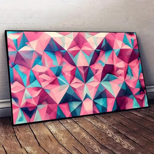 Abstrakt Farbe Malen nach Zahlen, DIY malen nach zahlen erwachsene, Knitterfreie Leinwand, Digitales Ölgemälde-Set auf Leinwand mit Pinseln und Acrylpigment, Artwork für Heimdekoration, 20x40cm X-42 von Jaxiaco