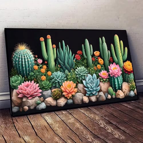 Blume Saftig Malen nach Zahlen, DIY malen nach zahlen erwachsene, Knitterfreie Leinwand, Digitales Ölgemälde-Set auf Leinwand mit Pinseln und Acrylpigment, Artwork für Heimdekoration, 80x160cm X-577 von Jaxiaco