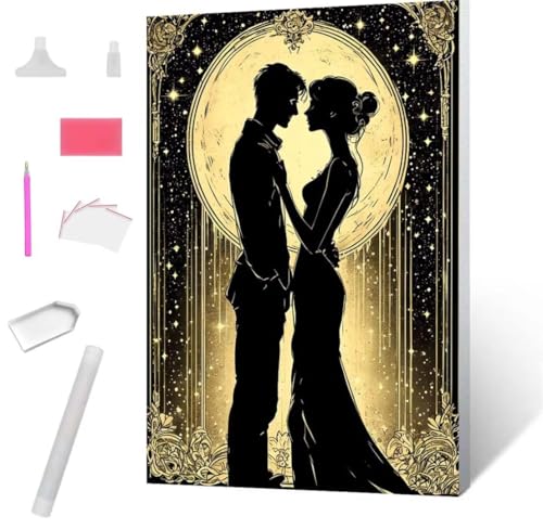 Diamond Painting Liebhaber Diamond Art Painting Full Zubehör, Diamant Painting Bilder Erwachsene Stickerei Kreuzstich Kinder Diamant Malerei Art Craft Herbst Wanddekoration Frau Gifts 70x95cm S-734 von Jaxiaco