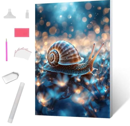 Diamond Painting Schnecke Diamond Art Painting Full Zubehör, Diamant Painting Bilder Erwachsene Stickerei Kreuzstich Kinder Diamant Malerei Art Craft Herbst Wanddekoration Frau Gifts 40x50cm S-890 von Jaxiaco