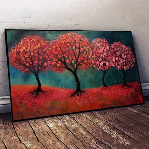 Mangrove Malen nach Zahlen, DIY malen nach zahlen erwachsene, Knitterfreie Leinwand, Digitales Ölgemälde-Set auf Leinwand mit Pinseln und Acrylpigment, Artwork für Heimdekoration, 30x60cm X-128 von Jaxiaco