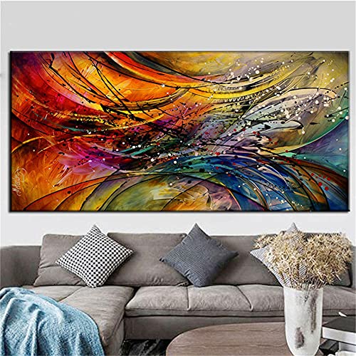 Diamant Painting Bilder groß,5D Diamond Painting Abstrakt bunt,DIY Diamond Painting Full Set, Diamant Painting Erwachsene Kinder, Kristall Stickerei Kunsthandwerk Wall Eingang Dekoration 60x120cm von Jayogo