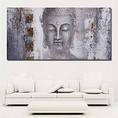 Diamant Painting Bilder groß,5D Diamond Painting Buddha-Symbol,DIY Diamond Painting Full Set, Diamant Painting Erwachsene Kinder, Kristall Stickerei Kunsthandwerk Wall Eingang Dekoration 50x100cm von Jayogo