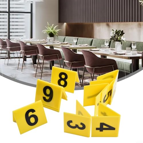 Organize Tables with Clear Acrylic Table Number Signs, Numbers 1 to 10 (White) von Jayruit