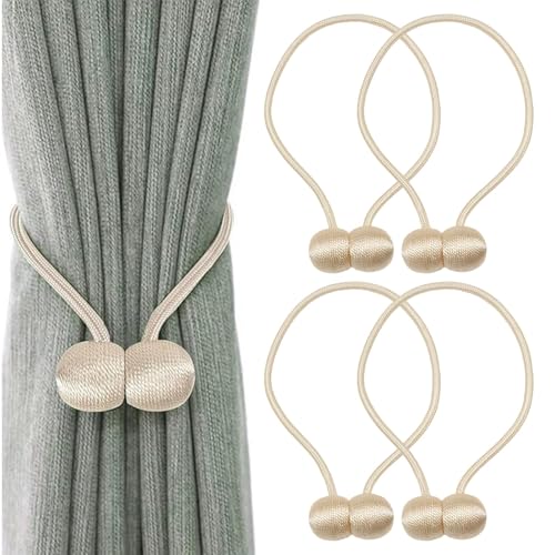JazRvr Raffhalter Für Vorhänge, 4 Stück Vorhang Raffhalter, Magnetische Vorhang Halter, Ideal Für Wohnzimmer, Schlafzimmer Und Büro, 3 * 48 cm JazRvr Raffhalter Für Vorhänge, 4 Stück Vorhang Raffhalter, Magnetische Vorhang Halter, Ideal Für Wohnzimmer, Schlafzimmer Und Büro, 3 * 48 cm von JazRvr