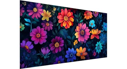 Diamond Painting Erwachsene Groß 100x200cm, 5D Diamant Painting Bilder Farbe Diamond Painting Blume 3 Diamand Painting Kinder Anfänger, DIY Crystal Art Bastelset, Deko Wohnzimmer Geschenke N1-570 von Jaznnghh