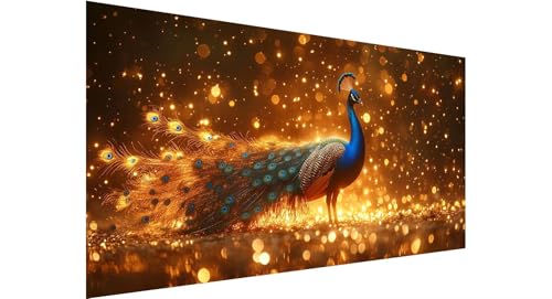 Diamond Painting Erwachsene Groß 100x200cm, 5D Diamant Painting Bilder Pfau Diamond Painting Traum Diamand Painting Kinder Anfänger, DIY Crystal Art Bastelset, Deko Wohnzimmer, Geschenke Frauen N1-562 von Jaznnghh