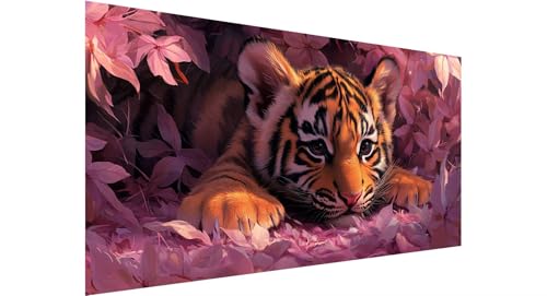 Diamond Painting Erwachsene Groß 100x200cm, 5D Diamant Painting Bilder Tiger Diamond Painting Baum 1 Diamand Painting Kinder Anfänger, DIY Crystal Art Bastelset, Deko Wohnzimmer Geschenke N1-556 von Jaznnghh