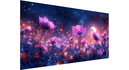 Diamond Painting Erwachsene Groß 100x200cm, 5D Diamant Painting Bilder Traum Diamond Painting Blume Diamand Painting Kinder Anfänger, DIY Crystal Art Bastelset, Deko Wohnzimmer,Geschenke Frauen N1-554 von Jaznnghh