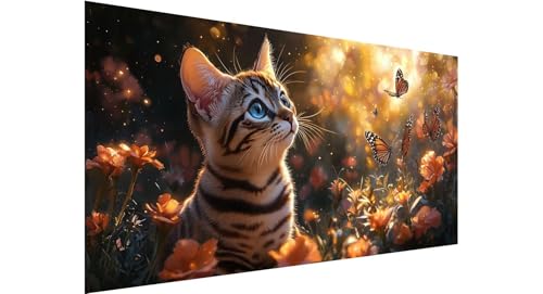 Diamond Painting Erwachsene Groß 100x200cm,5D Diamant Painting Bilder Schmetterling Diamond Painting Katze Diamand Painting Kinder Anfänger,DIY Crystal Art Bastelset,Deko Wohnzimmer Geschenke N1-608 von Jaznnghh