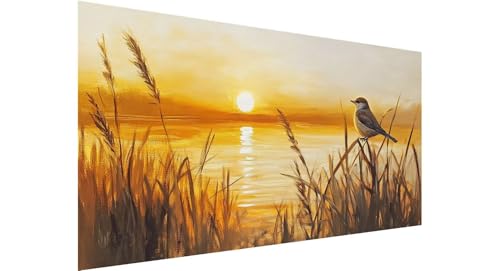 Diamond Painting Erwachsene Groß 20x40cm, 5D Diamant Painting Bilder Sonnenaufgang Diamond Painting Vogel Diamand Painting Kinder Anfänger, DIY Crystal Art Bastelset, Deko Wohnzimmer Geschenke N1-602 von Jaznnghh