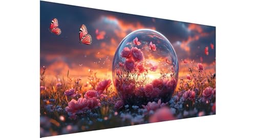 Diamond Painting Erwachsene Groß 20x40cm,5D Diamant Painting Bilder Kristallkugel Diamond Painting Schmetterling Diamand Painting Kinder Anfänger,DIY Crystal Art Bastelset,Zimmer Deko Geschenke N1-598 von Jaznnghh