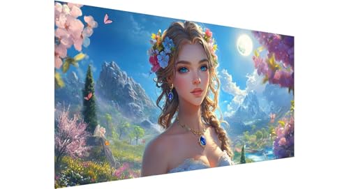 Diamond Painting Erwachsene Groß 40x80cm, 5D Diamant Painting Bilder Frau Diamond Painting Sonne Diamand Painting Kinder Anfänger, DIY Crystal Art Bastelset, Deko Wohnzimmer, Geschenke Frauen N1-624 von Jaznnghh