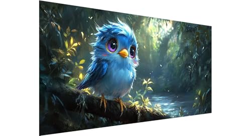 Diamond Painting Fluss Diamond Painting Erwachsene Vogel Diamant Painting Bilder Kinder, 5D Diamond Painting Anfänger, DIY Diamanten Malerei Stickerei Bastelset, Zimmer Deko Geschenk 70x140cm N1-617 von Jaznnghh