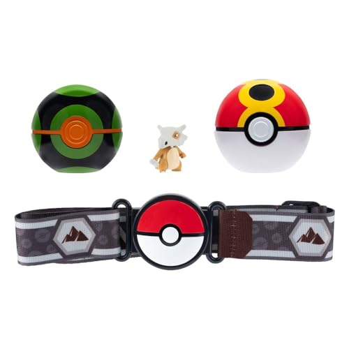 Pokémon Ensemble pour ceinture Clip'n'Go Repeat Balll, Dusk Ball & Osselait von Jazwares