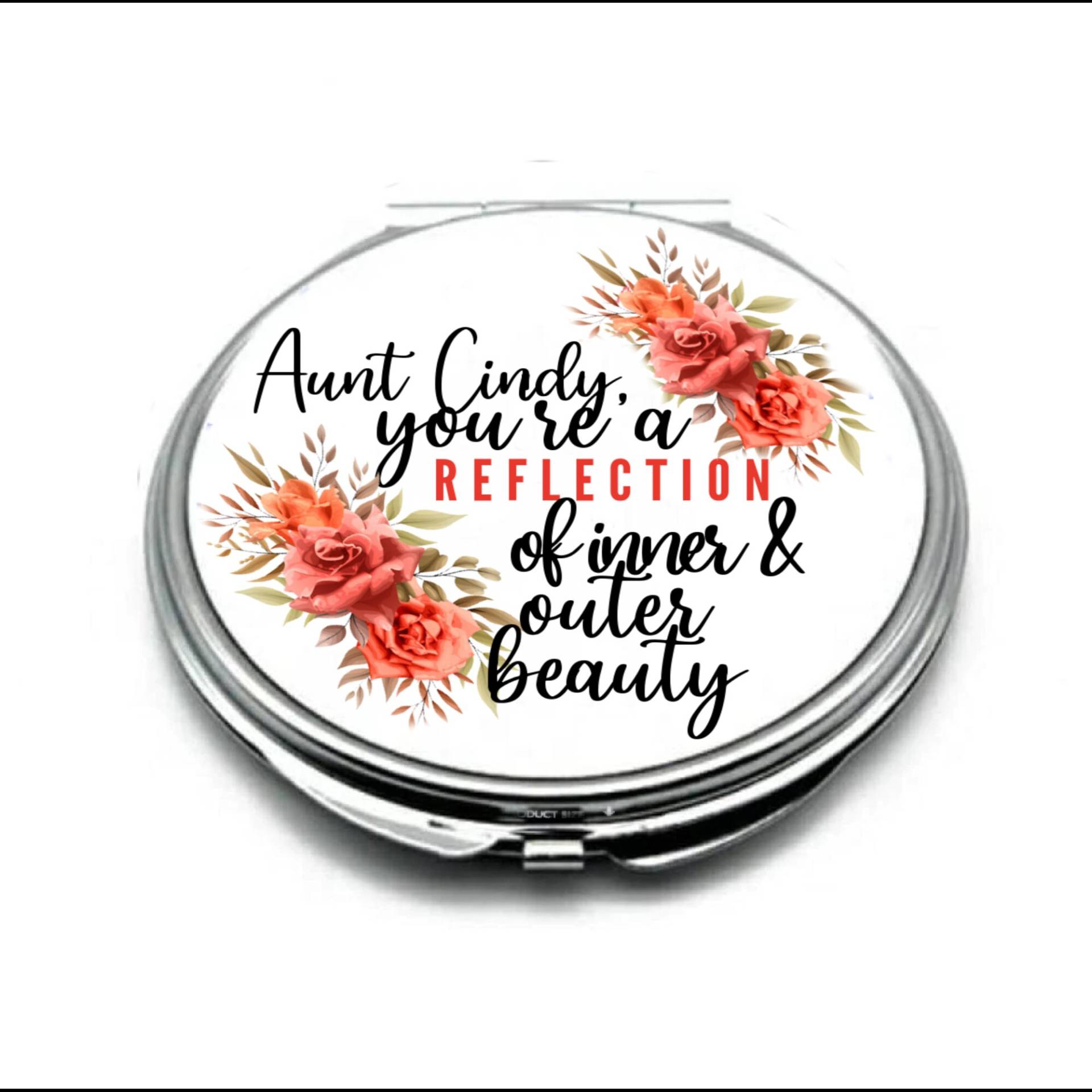Personalisierter Taschenspiegel Für Tante, Geschenk Von Der Nichte, Vom Neffen, Muttertag Tante Bday von JazzysDreams