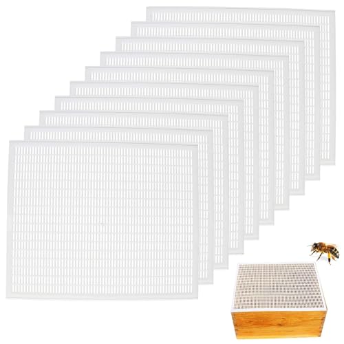 10pcs Queen Ausschluss 10 Rahmen Plastikkönigin Ausschluss mit Löchern Cuttable Queen Bee Excluder Halten Sie Ihre Queen Safe Verbesserung Honigproduktion für Imkerin Starter Kit von Jcasbdn