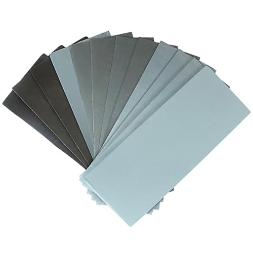 Schleifpapier -Sortiment 120 bis 2000 verschiedene Körnchen -Sandpapierblätter nass trocken Schleifpapier für Holzmöbel Fertigstellen Metallschleifen Automobilpolier Schleifpapier -Sortiment 120 bis 2000 verschiedene Körnchen -Sandpapierblätter nass trocken Schleifpapier für Holzmöbel Fertigstellen Metallschleifen Automobilpolier von Jcasbdn