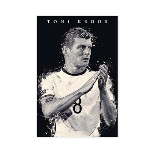 Jdekaec Toni Kroos 1 Leinwand-Poster, Wandkunst, Dekordruck, Gemälde für Wohnzimmer, Schlafzimmer, Dekoration, ungerahmt, 30 x 45 cm von Jdekaec