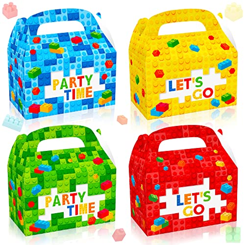 JeVenis 12PCS Baustein Party Dekorationen Ziegel und Block Geburtstag Party Favor Boxen Baustein Geburtstag Party Supplies Baustein Party Favor Boxen von JeVenis