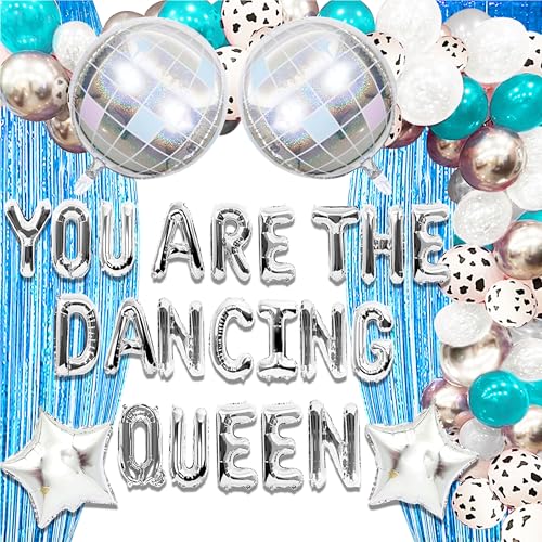 JeVenis Blue You are the Dancing Queen Decoration Dancing Queen Bachelorette Party Decorations Mamma Mia Disco Party Decors 70s Disco Decoration von JeVenis