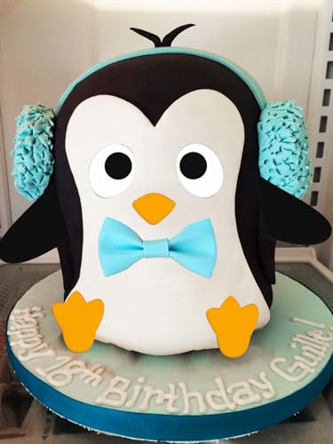 JeVenis Pinguin Party Kuchen Deko Pinguin Geburtstag Tortendeko Polar Themed Geburtstagsparty Dekoration Penguin Geburtstagskuchen Topper von JeVenis