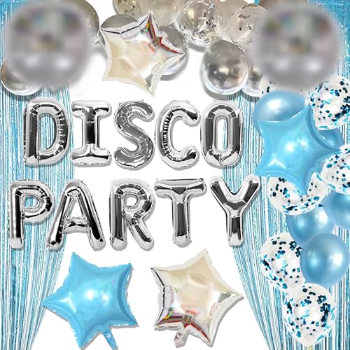 JeVenis Disco Party Ballons Party Dekoration Mamma Mia Party Dekoration Retro 70er Jahre Party Dekoration Abba Party Dekoration von JeVenis