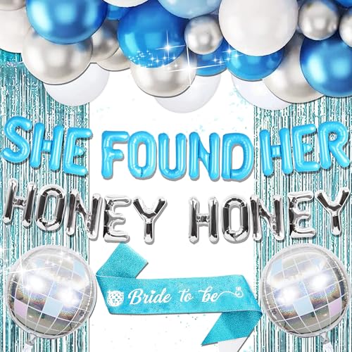 JeVenis Mamma Mia Bachelorette Party Dekorationen Last Disco Bachelorette Party Dekorationen Retro 70er Jahre Brautparty Dekorationen She Found Her Honey Honig Schild von JeVenis