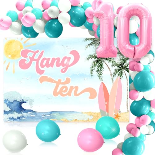 JeVenis Surf Up Party Dekoration Surf Up Party Supplies Hintergrund The Big One Surf Birthday Baby On Board Hintergrund für Sommer Strand Babyparty Geburtstag Party von JeVenis