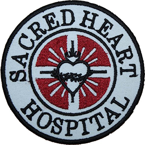 SCRUBS SACRED HEART LOGO BADGE gesticktes Patch 8,9 cm Aufnäher oder zum Aufbügeln von UNGROL