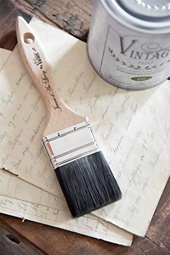 Vintage Paint Pinsel Flat versch.Größen Professional hochwertige Malpinsel f. Kreidefarben und Wachs (700391 Brush Flat 2-4,8cm Basic) von Jeanne d´Arc living