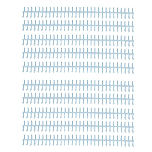 A4-Drahtbinderücken aus Kunststoff, 12 Mm Durchmesser, 30 Löcher, Einsteckschlossperle, Abnehmbare Bindeschlaufe, Modisch und Tragbar (Hellblau) von Jeanoko