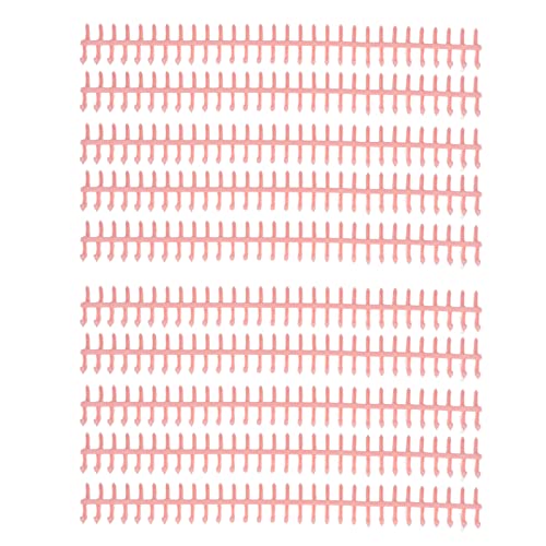 A4-Drahtbinderücken aus Kunststoff, 12 Mm Durchmesser, 30 Löcher, Einsteckschlossperle, Abnehmbare Bindeschlaufe, Modisch und Tragbar (Hellrosa) von Jeanoko