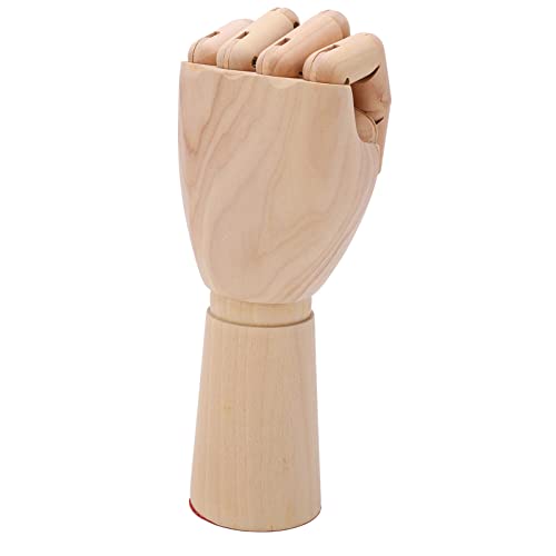 Holzhand, glänzende, langlebige Premium-Holz-Schaufensterpuppenhand aus Holz für Spielzeug zur Dekoration zum Skizzieren von Jeanoko