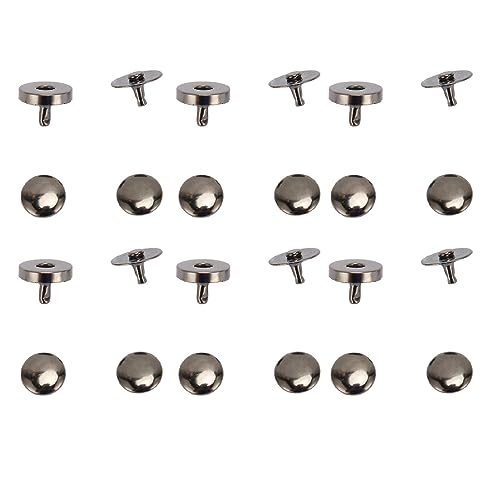 Jeanoko 50 Sets Starke Magnetische Druckknöpfe für Punk-Kleidung, Schuhe, Zum Aufnähen von Magnetischen Druckknöpfen Zum Basteln, Magnetische Geldbörsenverschlüsse, 14 X 4 Mm von Jeanoko