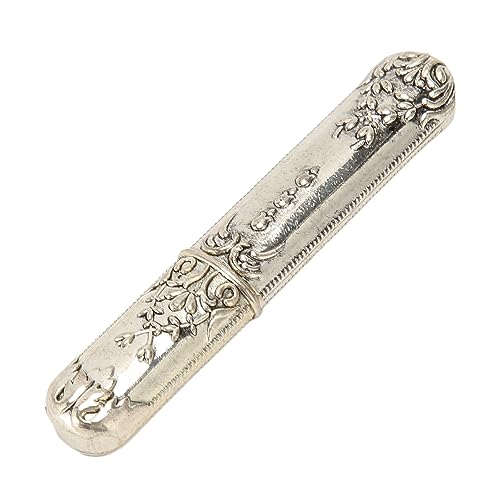 Nähnadeln Aufbewahrungsbox, Elegante Metall-Nadelhalter für Sticknadeln für Handnadeln (Silber) von Jeanoko