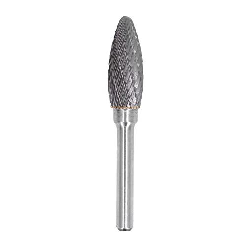 Schleifbit Rotary Burr Double Cut Grinder Head Tool Carbide Burr Shank Bohrer Die Grinder Bits für Metall Fasen Grooving Schleifschleife von Jeanoko