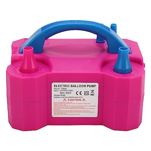 Automatischer Ballon-Inflator, Hocheffizientes Drahtspeichergerät, Doppeldüsen-Luftballonpumpe, 600 W, für Festival-Zeremonien (EU-Stecker 220-240 V) von Jectse