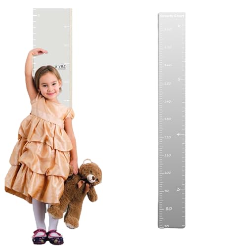 Jeeeun Growth Chart for Wall, Growth Chart Mirror, Puzzle Mirror Growth Chart, Mirror Growth Chart for Wall, Growth Chart Mirror for Kids (A) von Jeeeun