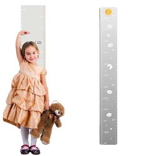 Jeeeun Growth Chart for Wall, Growth Chart Mirror, Puzzle Mirror Growth Chart, Mirror Growth Chart for Wall, Growth Chart Mirror for Kids (B) von Jeeeun