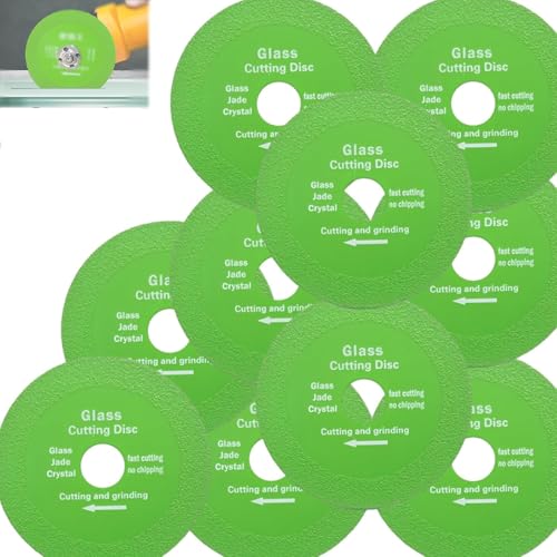 Klyzor 3/5/10 Pack Glass Cutting Disc for Angle Grinder, Klyzor Glass Cutting Wheel for Glass Tile Marble Ceramic Jade, Klyzor Glass Cutting Disc Set, Angle Grinder Cutting Disc (10) von Jeeeun