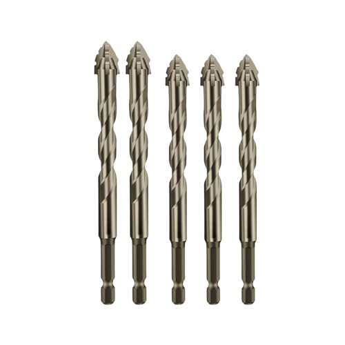 New Four-Flute Sawtooth Eccentric Drill Bit, Efficient Drill and Tap Set, Titanium-Coated Design Drill Bit, Multiple Sizes Drill Bit Set for Wood and Metal (6+6+6+8+8) von Jeeeun