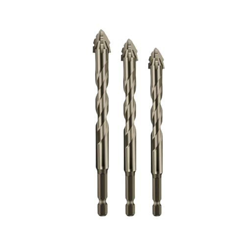 New Four-Flute Sawtooth Eccentric Drill Bit, Efficient Drill and Tap Set, Titanium-Coated Design Drill Bit, Multiple Sizes Drill Bit Set for Wood and Metal (6+8+10) von Jeeeun