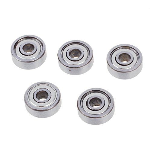 Jeenuuder 4 x 13 x 5 mm Unterputz für kleines Rad, Kugellager 624Z, 5 Stück von Jeenuuder