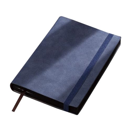 Jeenuuder A5 dickes blaues Notizbuch, 320 Seiten, Leder, Schreibwaren für Studenten, Bürobedarf für Schreiben und Aufnahmen, 14,5 cm x 21 cm von Jeenuuder