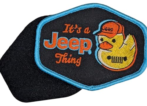 Jeep Aufnäher mit Aufschrift "It's a Jeep Thing Duck", bestickt, 10,2 x 7,6 cm, für Kleidung, Rucksäcke, Hüte, Jacken und Jeans von Jeep