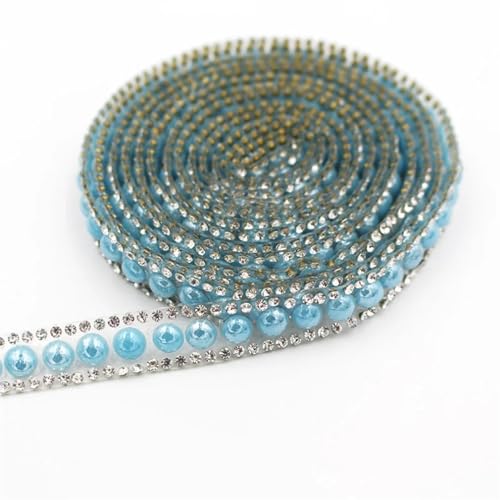 91 cm klassisches Perlenband mit Strasssteinen zum Aufbügeln, Kristall-Strass-Dekoration, Schuhe, Bekleidungszubehör von Jegsnoe